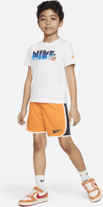 Nike Sportswear Coral Reef Mesh Shorts Set tweedelige kleuterset Oranje