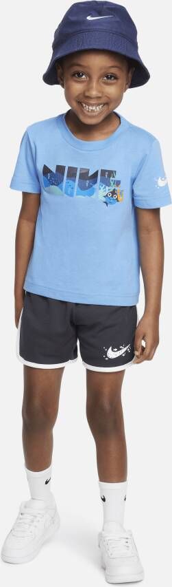 Nike Sportswear Coral Reef Mesh Shorts Set Tweedelige peuterset Grijs