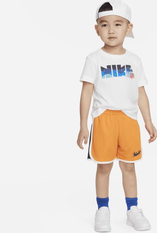 Nike Sportswear Coral Reef Mesh Shorts Set Tweedelige peuterset Oranje
