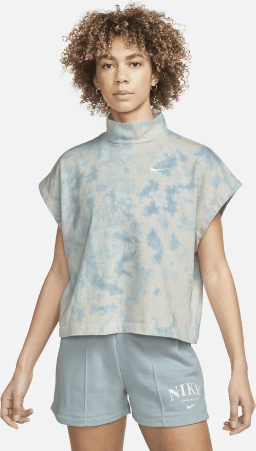 Nike Wash Jersey Top T-shirts Kleding worn blue white maat: M beschikbare maaten:XS S M L XL