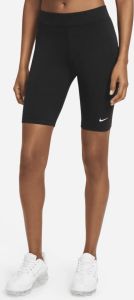 Nike Sportswear Essential Bikeshorts met halfhoge taille voor dames Zwart