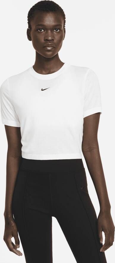 Nike Sportswear Essential Croptop voor dames Wit