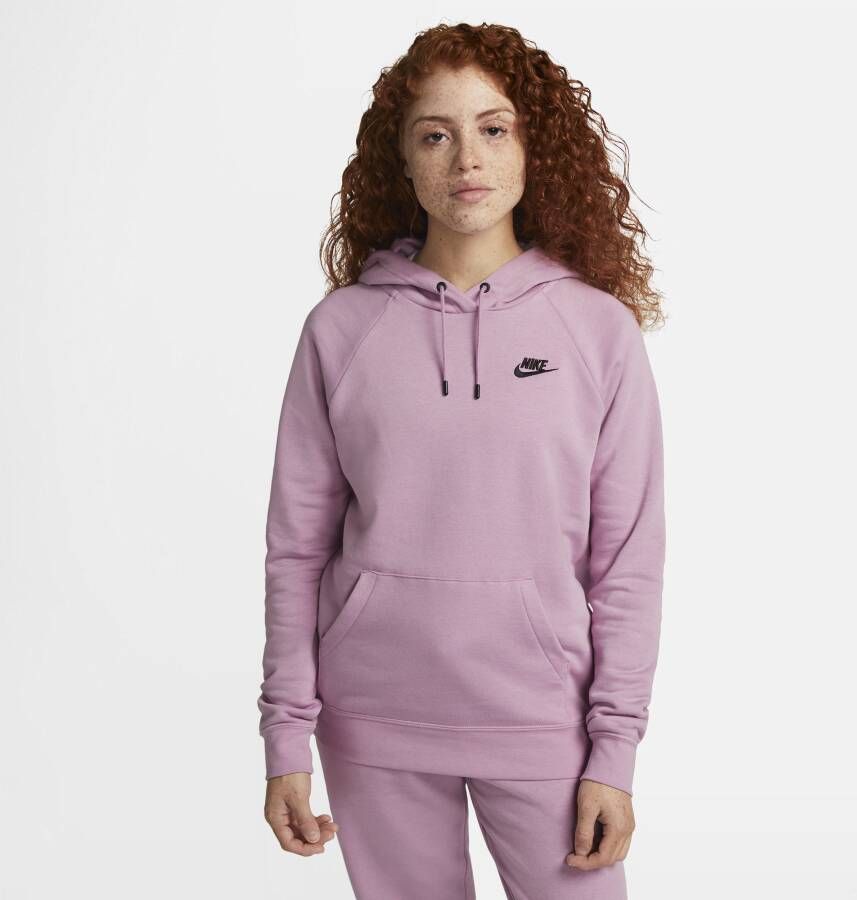 Nike Sportswear Essential Fleecehoodie voor dames Paars