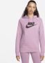 Nike Sportswear Essential Fleecehoodie voor dames Paars - Thumbnail 1