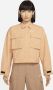 Nike Field Jacket met Verstelbare Manchetten Beige Dames - Thumbnail 1