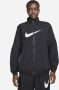 Nike Essential Geweven Jack Zwart Wit Black Dames - Thumbnail 2