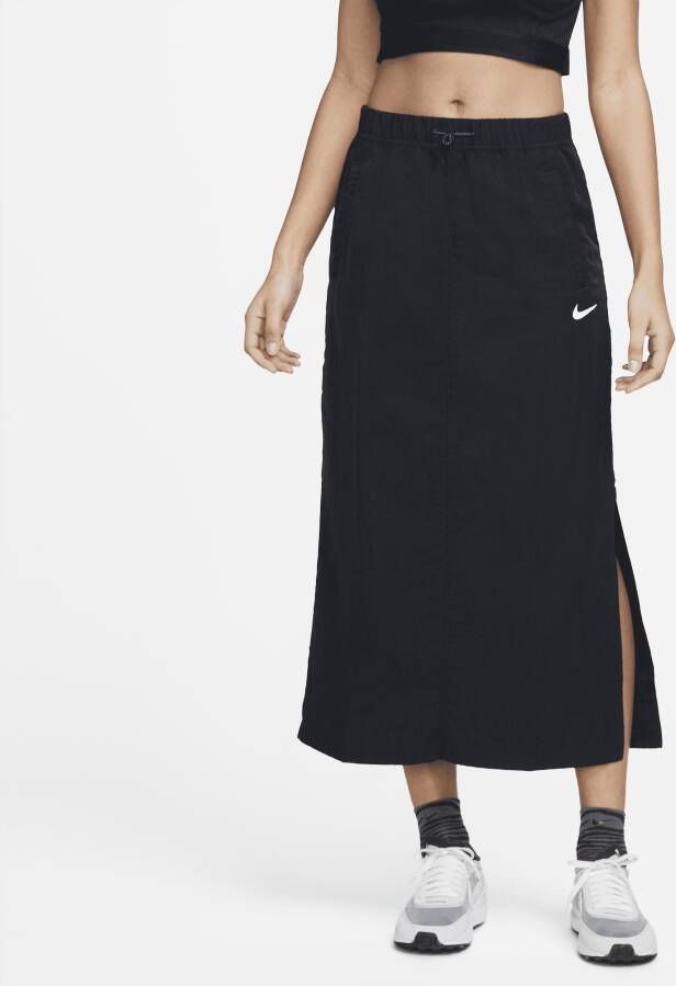 Nike Sportswear Essential Geweven rok met hoge taille Zwart
