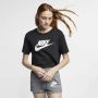 Nike Sportswear Essential Kort T-shirt met logo voor dames Zwart - Thumbnail 3