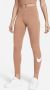 Nike Sportswear Essential Legging met halfhoge taille en Swoosh voor dames Bruin - Thumbnail 1