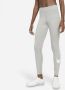 Nike Sportswear Essential Legging met halfhoge taille en Swoosh voor dames Grijs - Thumbnail 3