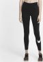 Nike Sportswear Essential Legging met halfhoge taille en Swoosh voor dames Zwart - Thumbnail 2