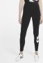 Nike Sportswear Essential Legging met hoge taille en logo voor dames Zwart - Thumbnail 1