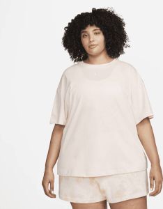 Nike Sportswear Essential Oversized damestop met korte mouwen (Plus Size) Roze
