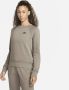 Nike Sportswear Essential Sweatshirt van fleece voor dames Grijs - Thumbnail 1