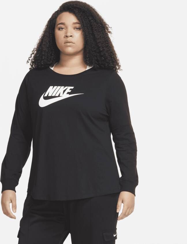 Nike Sportswear Essential T-shirt voor dames (Plus Size) Zwart