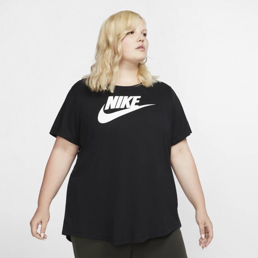 Nike Sportswear Essential T-shirt voor dames (Plus Size) Zwart
