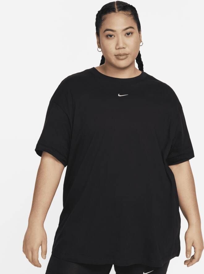 Nike Sportswear Essential T-shirt voor dames (Plus Size) Zwart