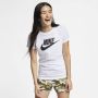 Nike sportswear essential icon futura shirt wit dames - Thumbnail 3