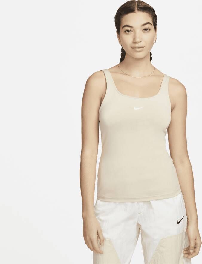 Nike Sportswear Essential Tanktop voor dames Bruin