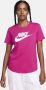 Nike Sportswear Essentials T-shirt met logo voor dames Roze - Thumbnail 1