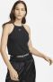 Nike Sportswear Essentials tanktop met ribbelstructuur voor dames Zwart - Thumbnail 1
