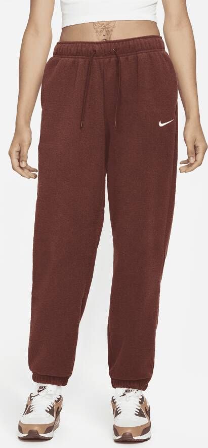 Nike Sportswear Essentials Zachte joggingbroek met hoge taille voor dames Bruin