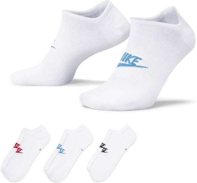 Nike Sportswear Everyday Essentials Onzichtbare sokken (3 paar) Meerkleurig