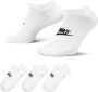 Nike Sportswear Everyday Essentials Onzichtbare sokken (3 paar) Wit - Thumbnail 2
