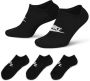 Nike Sportswear Everyday Essentials Onzichtbare sokken (3 paar) Zwart - Thumbnail 1
