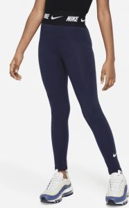Nike Sportswear Favorites legging met hoge taille voor meisjes Blauw