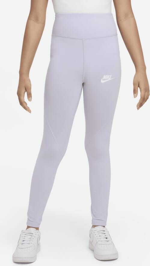 Nike Sportswear Favorites Legging met hoge taille voor meisjes Paars
