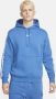 Nike Blauwe Herhaal Fleece Hoodie Lange Mouw Blue Heren - Thumbnail 1