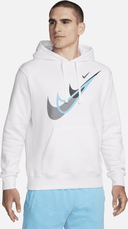 Nike Sportswear Fleecehoodie voor heren Wit Kledingwinkel