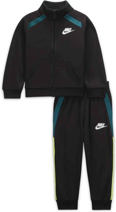 Nike Sportswear Full-Zip Taping Set trainingspak met Dri-FIT voor baby's Zwart