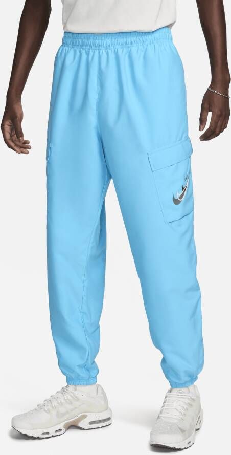 Nike Sportswear Geweven cargobroek voor heren Blauw