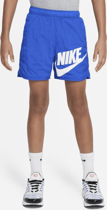 Nike Sportswear Geweven jongensshorts Blauw