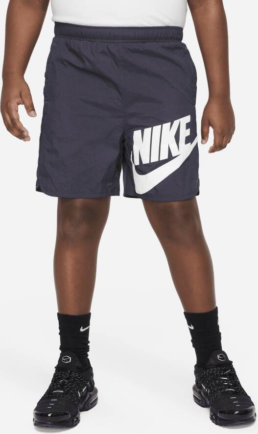 Nike Sportswear Geweven jongensshorts (ruimere maten) Grijs