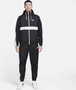 Nike Sportswear Club Suit Zwarte Acetaat Zip-Up Hoodie en Broek Zwart Heren