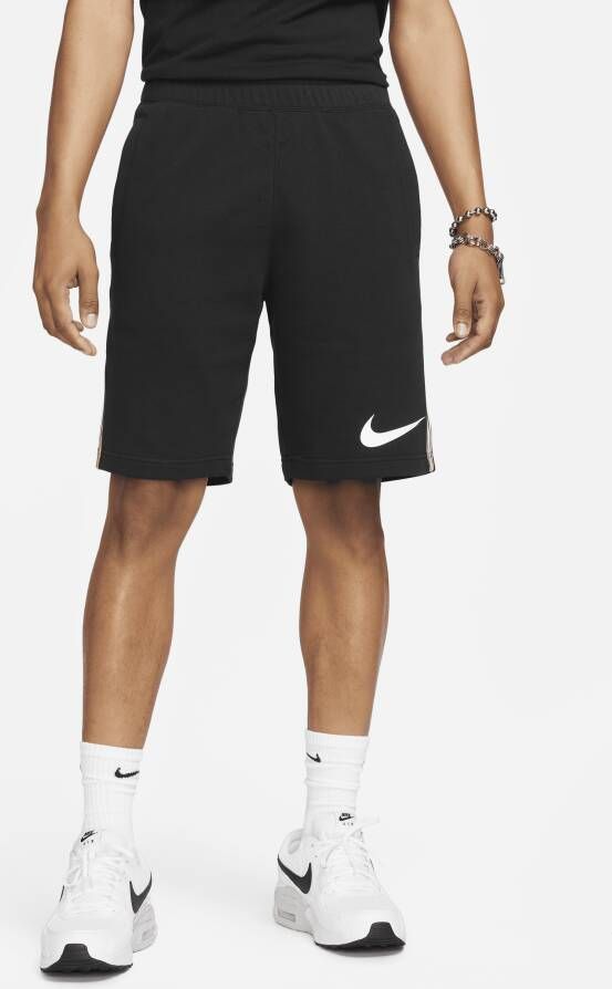 Nike Sportswear herenshorts van sweatstof met herhaald patroon Zwart
