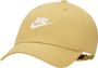 Nike Gebogen Klep Pet Gewassen Goud Wit Brown Unisex - Thumbnail 1