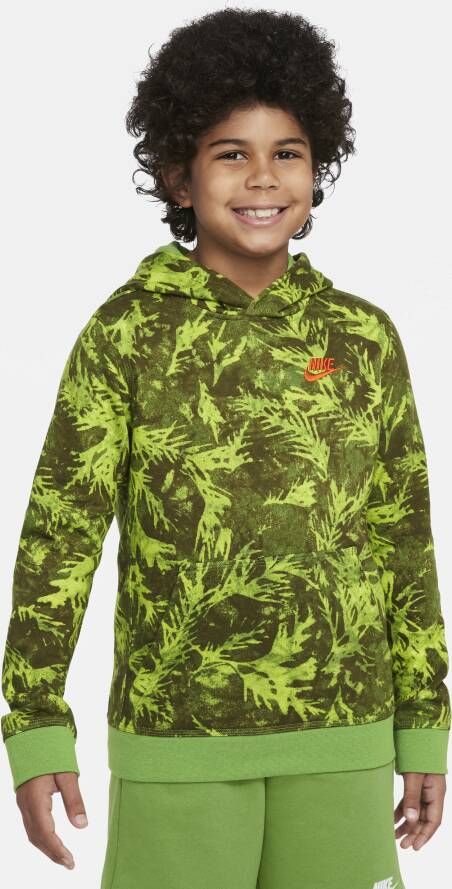 Nike Sportswear Hoodie van sweatstof met print voor jongens Groen
