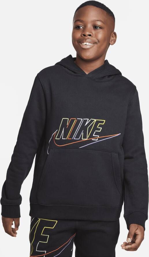 Nike Sportswear Hoodie voor jongens (ruimere maten) Zwart