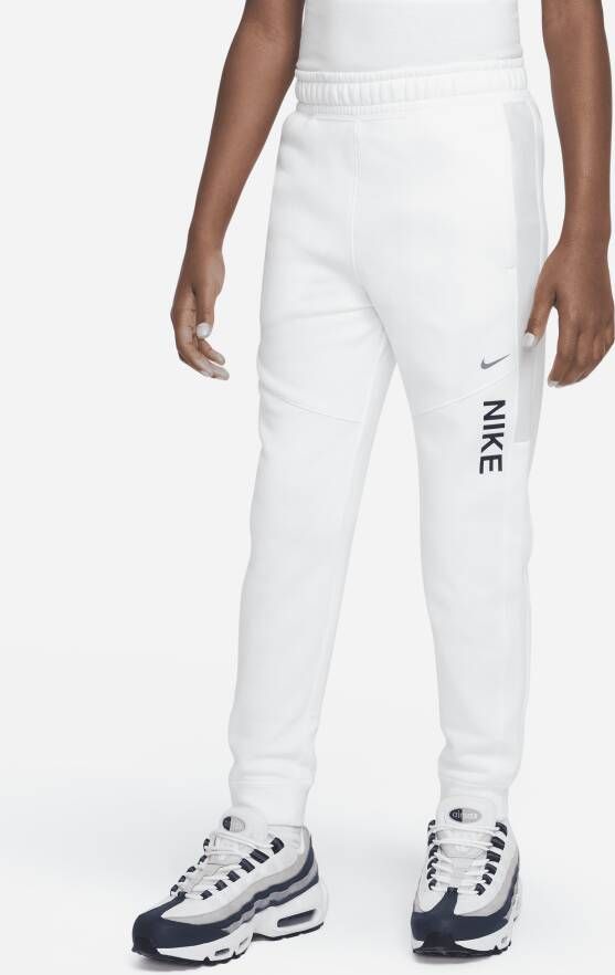 Nike Sportswear Hybrid Fleece joggingbroek voor jongens Wit