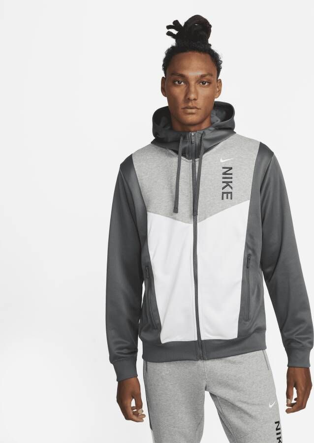 Nike Sportswear Hybrid Hoodie met rits voor heren Grijs