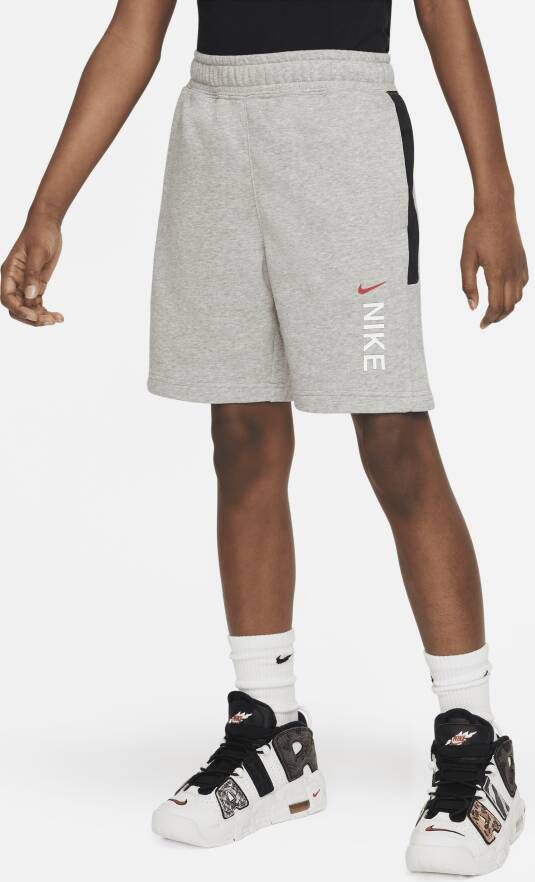 Nike Sportswear Hybrid jongensshorts van sweatstof Grijs