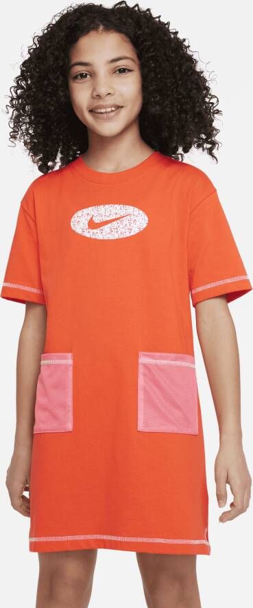 Nike Sportswear Icon Clash Jerseyjurk voor meisjes Oranje