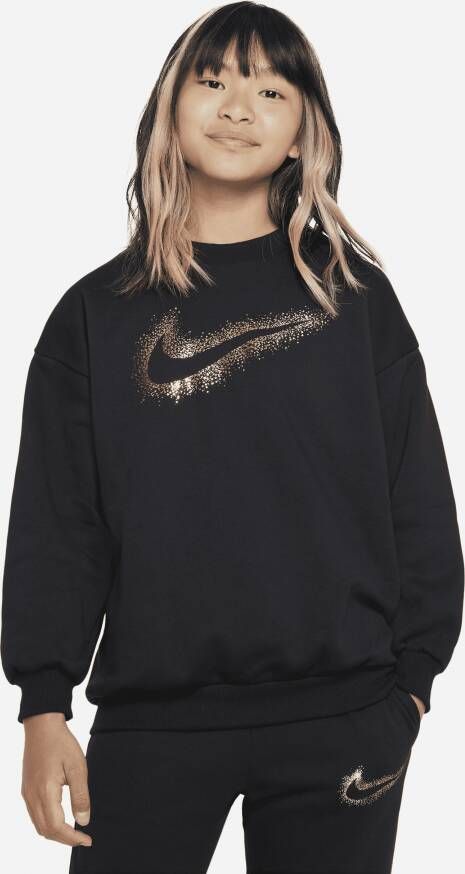 Nike Sportswear Icon Fleece Sweatshirt voor meisjes Zwart