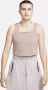 Nike Sportswear jersey tanktop voor dames Bruin - Thumbnail 1