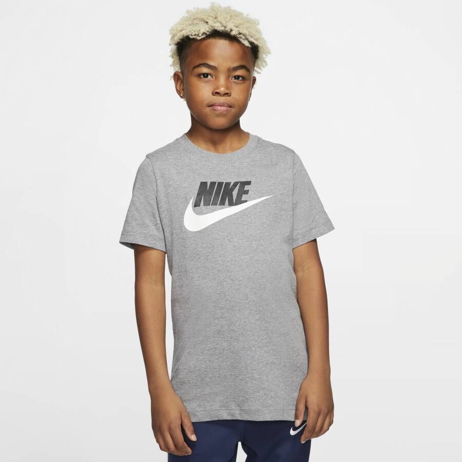 Nike Sportswear Katoenen T-shirt voor kids Grijs