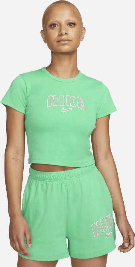 Nike Sportswear kort T-shirt voor dames Groen